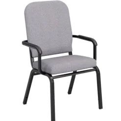 KFI Seating Tall Wing Back Oversized Upholstered Padded Stack Chair with Arms^ Church|Oversized & Bariatric
