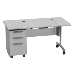 Virco Textameter Rectangle Top Mobile Teacher Desk^ Teacher Desks|Instructor Desks
