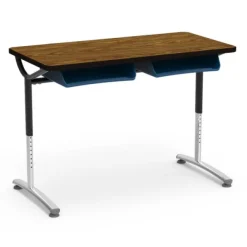 Virco Text Double Open Front School Desk^ Two Student Desks