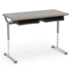 Virco Text Double Open Front School Desk^ Two Student Desks