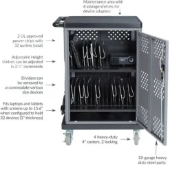 Oklahoma Sound The Duet Charging Cart^ Charging Stations