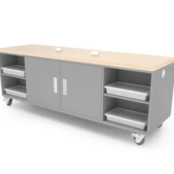 CEF The Ed Double Flush Storage Tables^ Makerspace & Shop