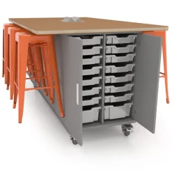 CEF The EDnormous Table w/ 6 Stools^ Makerspace & Shop|Makerspace Stem Packages