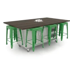 CEF The Ed 8 Table w/ 8 Stools^ Makerspace & Shop|Makerspace Stem Packages