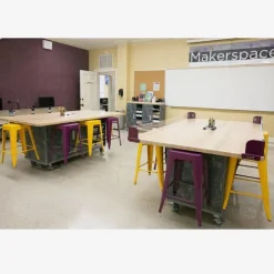CEF The Ed 8 Table w/ 8 Stools^ Makerspace & Shop|Makerspace Stem Packages