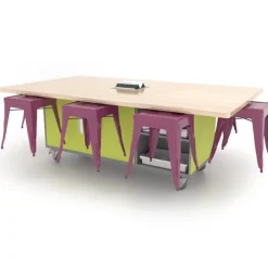 CEF The Ed 8 Table w/ 8 Stools^ Makerspace & Shop|Makerspace Stem Packages