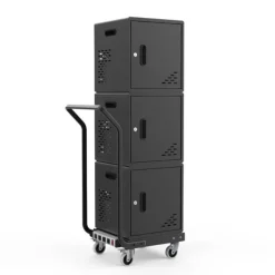 Luxor Three Modular Charging Cabinets & Single Dolly w/ Handle Bundle^ Charging Stations