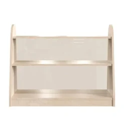 Bright Beginnings Three Shelf, Double Sided Storage Unit w/ Clear Plastic Divider^ Bookcases