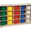 Wood Designs Tip-Me-Not Tray Storage^ Cubbies