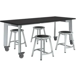 National Public Seating Titan Science Lab Table and Stool Packages^ Science Lab Packages|Makerspace & Shop