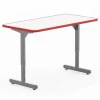 Marco Group T-Leg Adjustable Height Two-Student Desks^ Two Student Desks|Training & Seminar