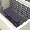 WB Mfg Tomah Adjustable Shelf & 2 Doors Laminate Top Workstation^ Mobile Lab Units|Makerspace & Shop