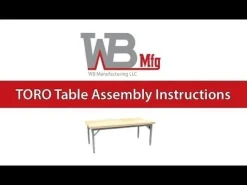 WB Mfg TORO Rectangle Table with Butcher Block Top (30