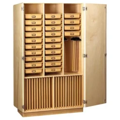 Diversified Spaces Tote Tray Drafting Cabinet^ Tote & Bin Storage|Art Supply Cabinets