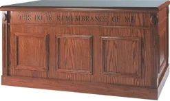 Trinity Traditional Style Closed Communion Table^ Wood Tables