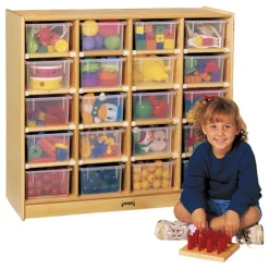 Jonti-Craft 20 Tray Mobile Storage^ Tote & Bin Storage|Cubbies