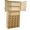 Wood Designs 20 Tray Vertical Storage Cabinet (w/o Trays)^ Cubbies
