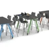 Smith System Trespa TopLab Plus Planner Studio Table w/ Glides (36'' W x 72'' D x 40'' H)^ Science|Science Tables