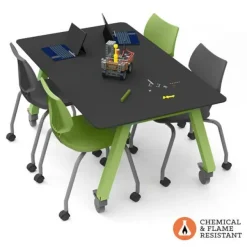 Smith System Trespa TopLab Plus Planner Studio Table with Casters (36'' W x 72