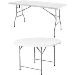 Regency Office Products Trestle Blow Molded Folding Tables^ Folding