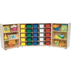 Wood Designs Tri-Fold Storage System^ Cubbies