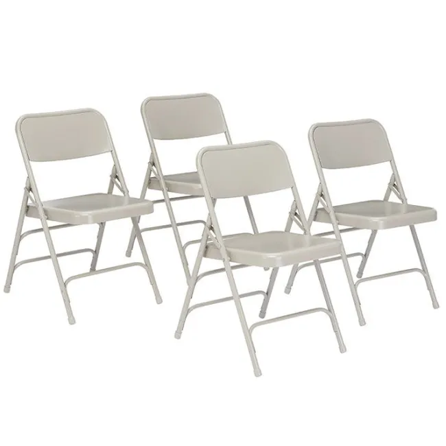 National Public Seating Triple Braced Folding Chairs Model 300 (4 Pack)^ Folding Chairs