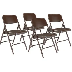 National Public Seating Triple Braced Folding Chairs Model 300 (4 Pack)^ Folding Chairs
