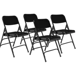 National Public Seating Triple Braced Folding Chairs Model 300 (4 Pack)^ Folding Chairs