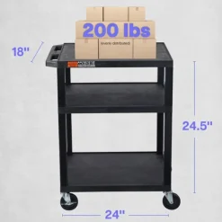 Luxor Tuffy Utility Cart (34'' H)^ Utility Carts