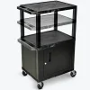Luxor Tuffy Utility Carts w/ Cabinet^ Utility Carts