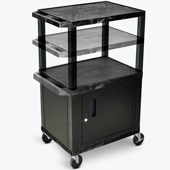 Luxor Tuffy Utility Carts w/ Cabinet^ Utility Carts