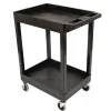 Luxor Two Shelf Tub Utility Carts^ Utility Carts
