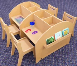 Whitney Brothers Two Student Adjustable Library Desk^ Two Student Desks