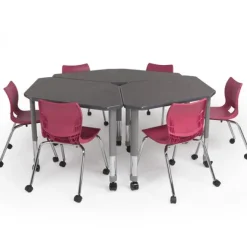 Smith System Two-Student Diamond Desk^ Collaborative Desks|Open Front School Desks
