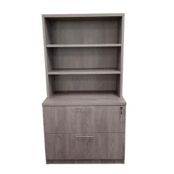 OFD Office Furniture Ultra Premium Laminate Series Hutch w/ Lateral Files^ Credenzas & Hutches