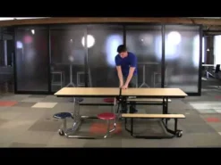 KI Uniframe Cafeteria Split Bench Table- 12' Long^ Cafeteria|Cafeteria Tables