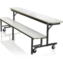 KI Uniframe Convertible Bench Table- 8' Long^ Cafeteria|Cafeteria Tables