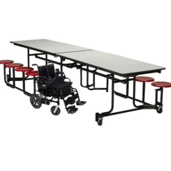KI Uniframe Wheelchair Accessible Cafeteria Tables w/ Stools^ Cafeteria|Cafeteria Tables