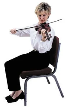 KFI Seating Upholstered Choir or Musician Chair (2'' Seat)^ Church|Padded Stack Chairs