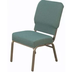 KFI Seating Upholstered Tall Wing Back Chair - (3'' Box Seat)^ Church|Padded Stack Chairs
