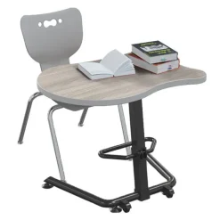 Mooreco Up-Rite Fender Sit and Stand Desk^ Stand-Up Student Desks