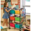 Copernicus Value Book Cart with Vibrant Mixed Tubs^ Book Carts