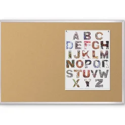 Best-Rite Valu-Tak Cork Bulletin Board with Aluminum Trim^ Bulletin Boards