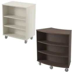 Tesco Versa Wood Laminate Mobile Library Bookcases^ Bookcases