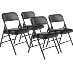 National Public Seating Vinyl Folding Chair Triple Braced Model 1300^ Folding Chairs