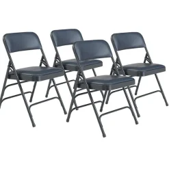 National Public Seating Vinyl Folding Chair Triple Braced Model 1300^ Folding Chairs