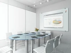 Best-Rite Visionary Magnetic Glass Whiteboard - Glass Accessory Tray^ Board Accessories