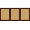Ghent Walnut Frame Bulletin Boards^ Enclosed Boards