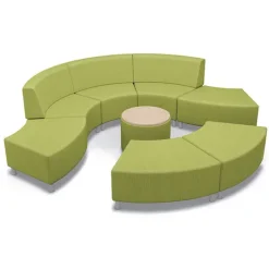 Mooreco Wedge 8-Piece Modular Soft Seating Package^ Reception & Waiting Room|Soft Seating
