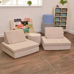 Childrens Factory Whatsit Companion Round Ottoman Stool (12" H)^ Flexible Seating
